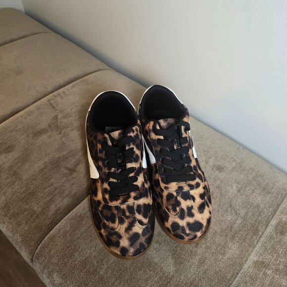 Dolce Vita Leopard Print Sneakers with Black and White Accents - Picture 8 of 9